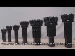 Jeolojik araştırma için akıntı deliği olan özel çelik DTH bit