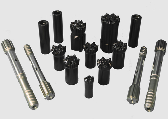 Yüksek Performanslı Top Hammer Button Bits Madencilik için Karburasyon Tedavisi