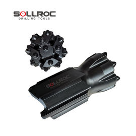 İp T45 Retrac Button Drill Bit 3' - 4' Boyutlu ve Mağara Kullanımı İçin Siyah Renkli