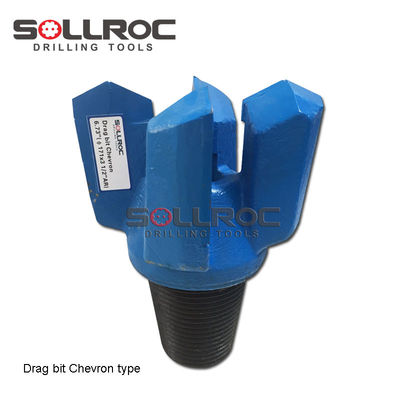 4 Kanat Chevron Middle Rock Boring Altın veya Özel ve API 2 3/8' REG Thread Tipi