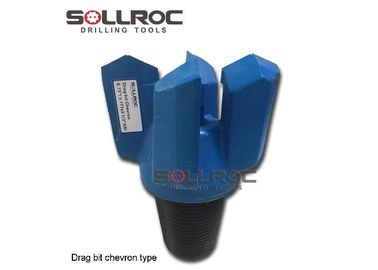 Filmeli Bağlantı Chevron Drag Drill Bit Forging Processing API 3 1/2' REG Özel