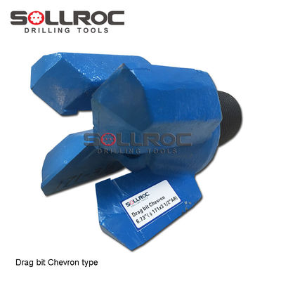 4 Kanat Chevron Middle Rock Boring Altın veya Özel ve API 2 3/8' REG Thread Tipi